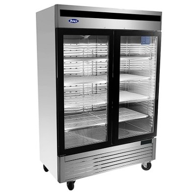 🥶 Congelador Expositor 2 Puertas de Cristal 1300L (-20C/-18C)