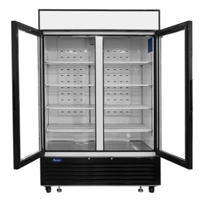 ❄️ Nevera Expositora 2 Puertas Cristal 1300L (0ºC/+8ºC)