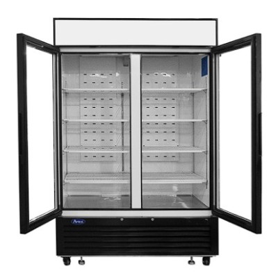 🥶 Congelador Expositor 2 Puertas Cristal 1300L (-20ºC/-18ºC)