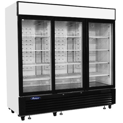 Expositor de refrigerados con tres puertas de cristal | Atosa MCF8717-GR