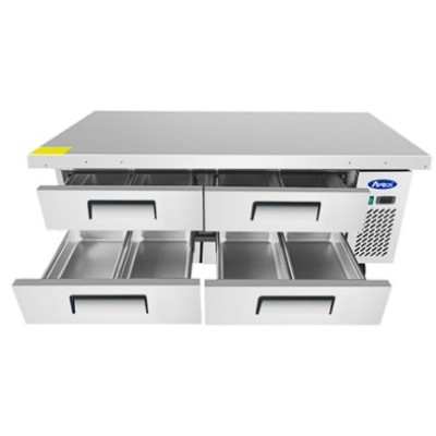 🔝 Mesa de Soporte Refrigerada 184cm 4 Cajones