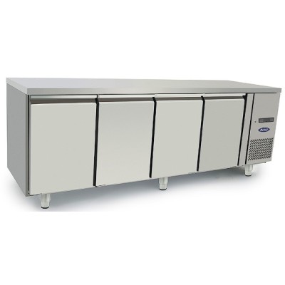 Mesa refrigerada 4 puertas sin peto-2200mm | Atosa EPF3441-GR