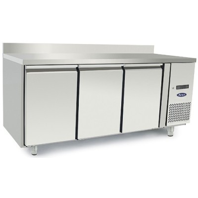 Mesa para congelados 3 puertas con peto-1800mm | Atosa EPF3472-GR
