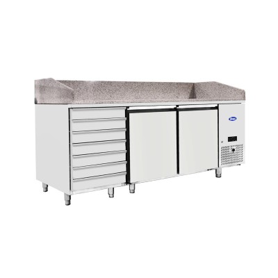 🍕 Mesa Pizza 2 Puertas + 7 Cajones  (2010mm)