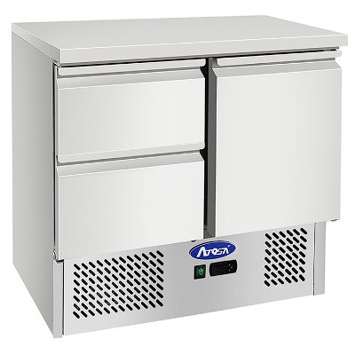 Mesa refrigerada compacta-2 cajones + 1 puerta | Atosa ESL3821-GR