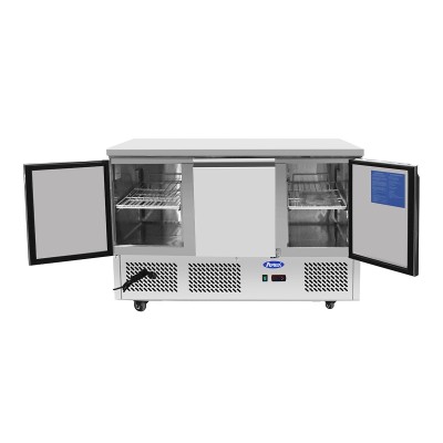 ❄️ Mesa Fría Compacta 136cm - 3 Puertas