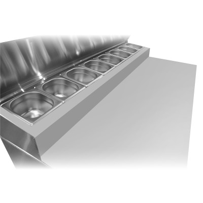 ❄️ Mesa Fría Ingredientes 138cm | -2/+8°C y 380L - Envío Rápido