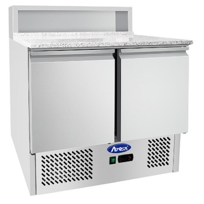 Mesa fría para topping-encimera de mármol-900mm | Atosa ESL3831-GR