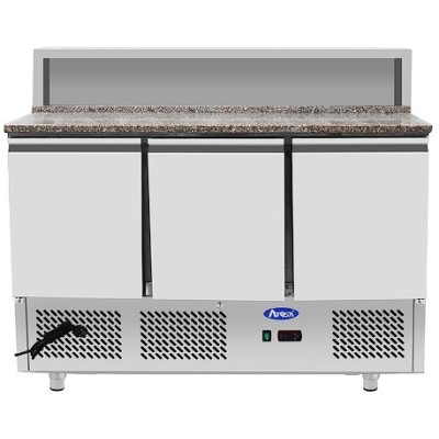 Mesa fría para topping-encimera de mármol-900mm | Atosa ESL3831-GR