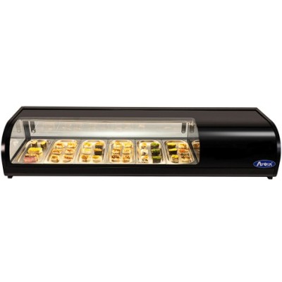 ❄️ Vitrina Sushi 6GN 151.4 cm | +2/+8°C 75L Profesional