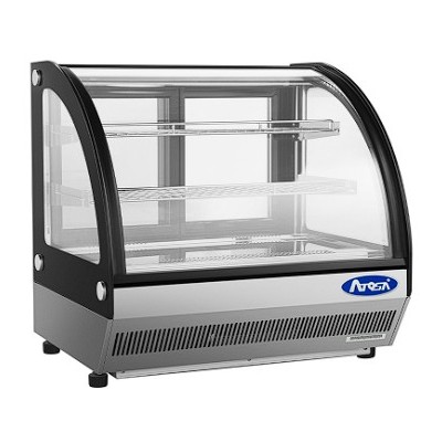 ❄️ Vitrina Refrigerada Barra Cristal Curvo 71.5 cm (+2/+8°C)