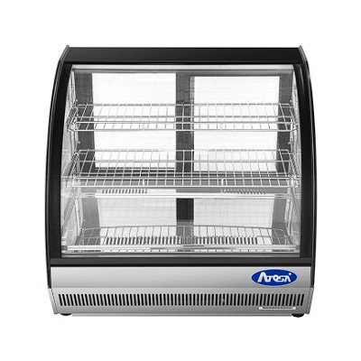 Vitrina expositora fría para barra-cristal curvo | Atosa WSY125L
