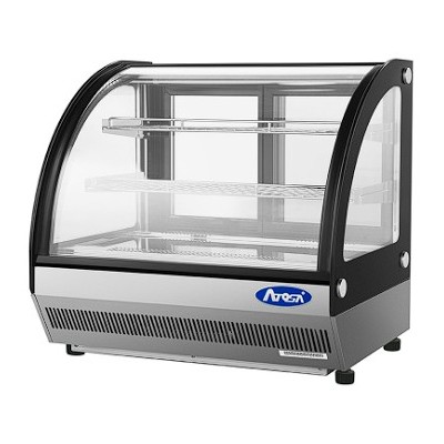 Vitrina expositora fría para barra-cristal curvo | Atosa WSY125L