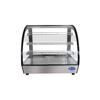 Vitrina expositora caliente para barra-cristal curvo | Atosa WHY125L