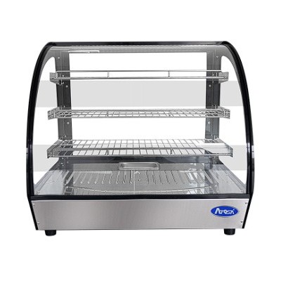 Vitrina expositora caliente para barra-cristal curvo | Atosa WHY125L