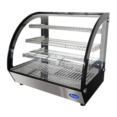 Vitrina expositora caliente para barra-cristal curvo | Atosa WHY125L
