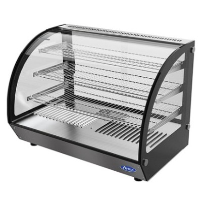 Vitrina expositora caliente para barra-cristal curvo | Atosa WHY160L