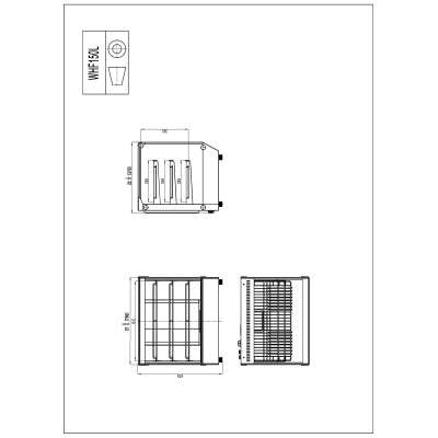Vitrina expositora caliente para barra-cristal recto | Atosa WHF150L