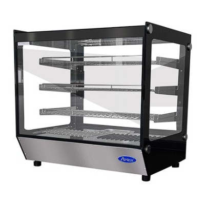 Vitrina expositora caliente para barra-cristal recto | Atosa WHF150L