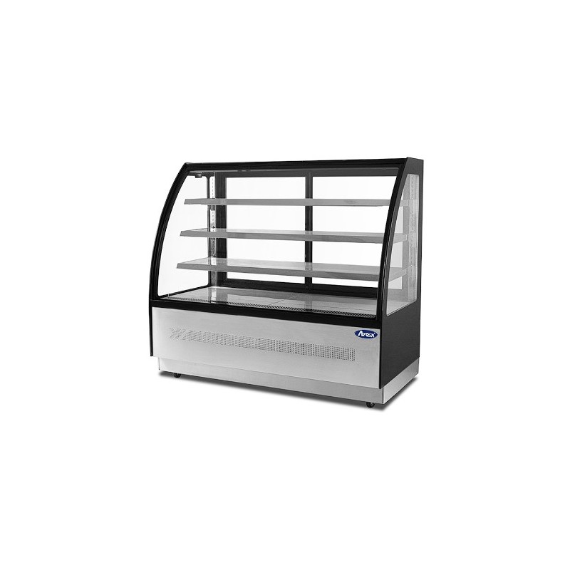 Vitrina Expositora Refrigerada Curva 170 cm Rango +2 a +8°C