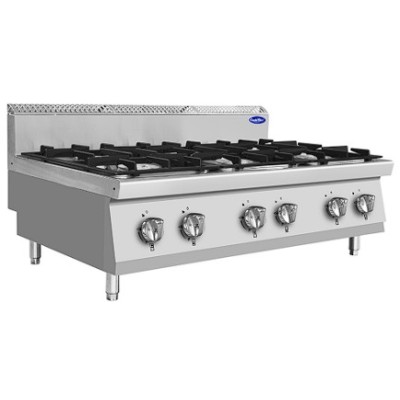 Cocina 6 fuegos sobremesa 3x7kw+3x3,5kw | Cook Rite AT7G6B-C1