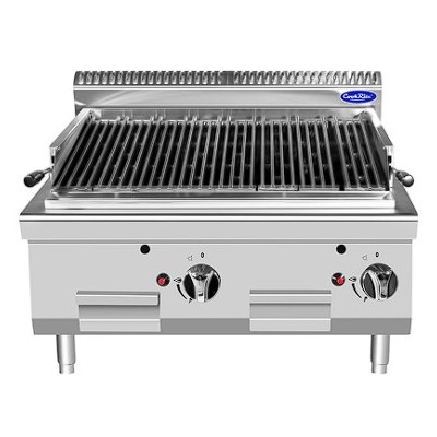 Parrilla de piedra de lava sobre encimera -800mm | Cook Rite AT7G8C-C