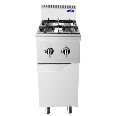 Cocina a gas 2 fuegos mueble inoxidable-10,5 kw | Cook Rite AT7G2B-F1