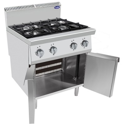 Cocina a gas 4 fuegos mueble inoxidable-21 kw | Cook Rite AT7G4B-F1