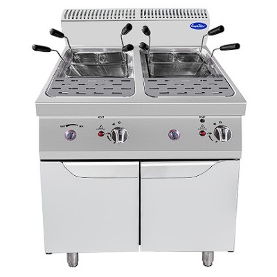 Cocedor de pasta 2 cubas 24+24 lts-20 kw | Cook Rite AT7G8P-F