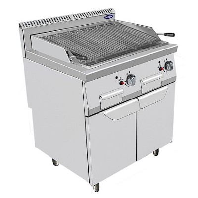 Parrilla de piedra de lava mueble inoxidable-80cm | Cook Rite AT7G8C-F