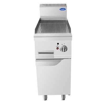 Plancha a gas rayada de pie mueble inoxidable 40cm | Cook Rite AT7G4G-FA