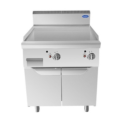 Plancha a gas lisa de pie mueble inoxidable 80cm | Cook Rite AT7G8G-FA