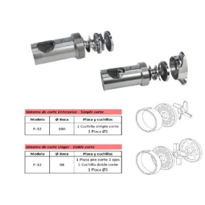 Picadora de carne profesional 425 kg-hora | AK P-32 Inox