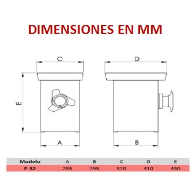 🍖 Picadora Carne 425 Kg/h - Boca 32 - FULL INOX ¡30% DTO!