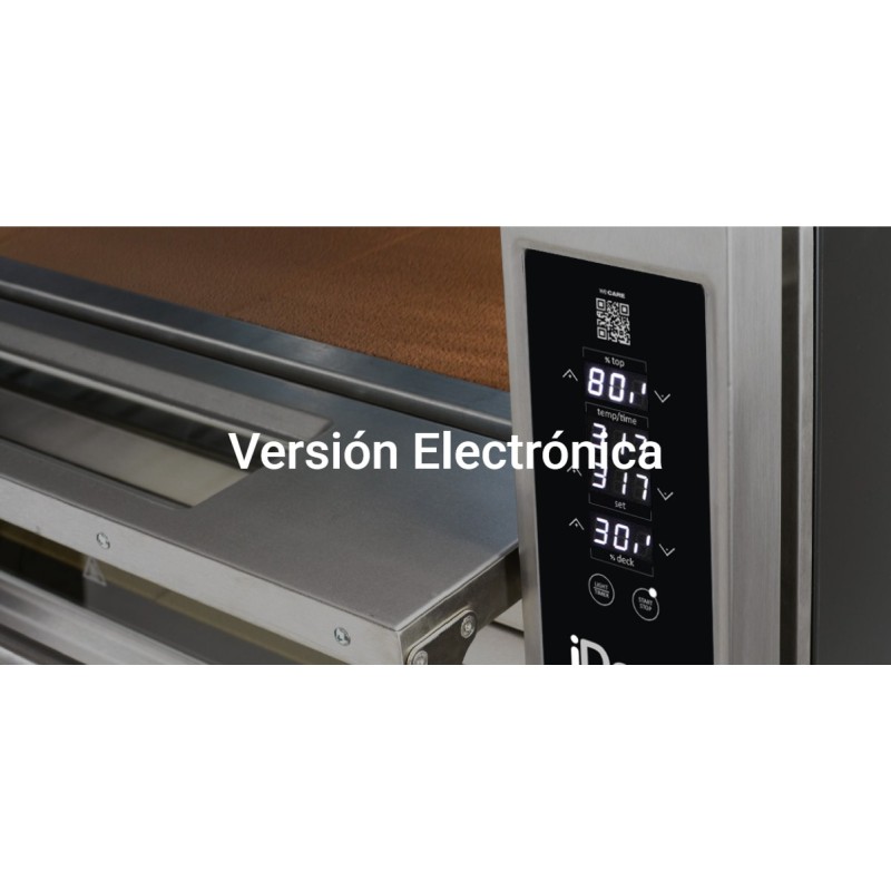 Conjunto Moretti Forni ID-D 105.65 Digital | 2 Cámaras 6+6 pizza Ø 30cm