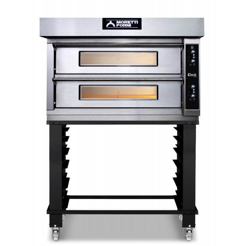 Conjunto Moretti Forni ID-D 105.65 Digital | 2 Cámaras 6+6 pizza Ø 30cm