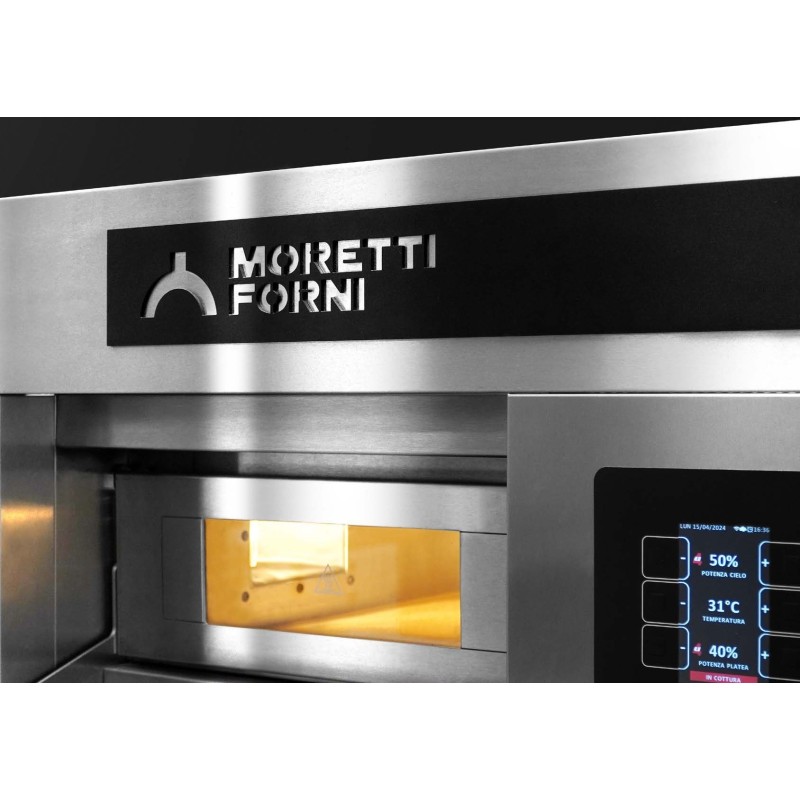 Conjunto Moretti Forni Serie S120E | Cámara de 8 pizza Ø 30cm