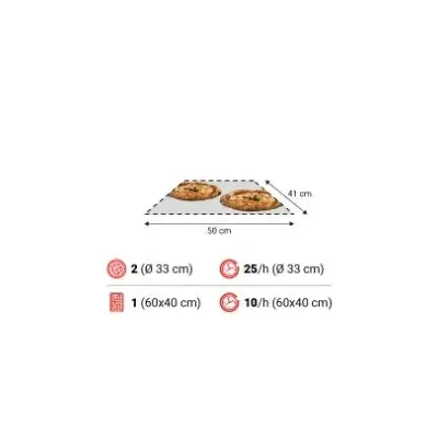 Horno Pizza Eléctrico Industrial Moretti Forni T64E - Cinta 40cm