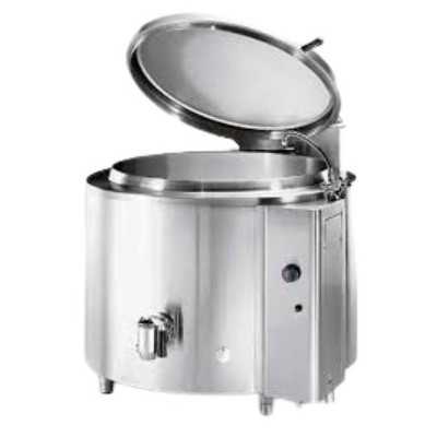 Marmita Industrial Cilíndrica 200L Eléctrica Calentamiento Indirecto