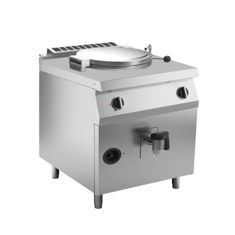 Marmita Industrial Rectangular 80L Gas Calentamiento Indirecto