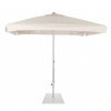 Parasol de 2,5x2,5 metros en blanco crudo con armazón de aluminio