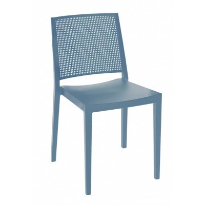 Silla monobloc de exterior, apilable. Disponible en 5 colores