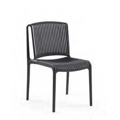 Silla de polipropileno y fibra de vidrio disponible en 2 colores