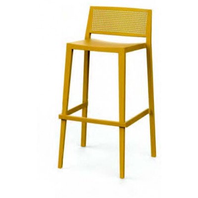 Taburete de interior en polipropileno, disponible en varios colores