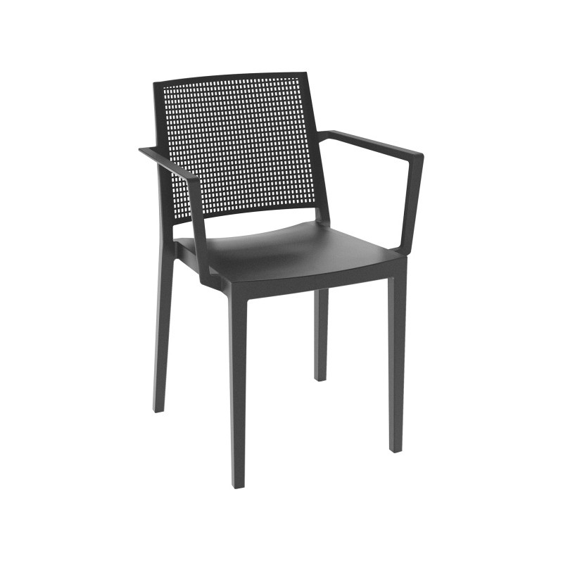 Sillon en polipropileno y fibra de vidrio, disponible en varios colores