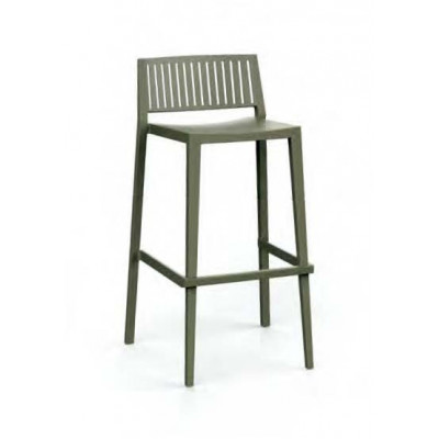 Taburete de interior en polipropileno, disponible en varios colores