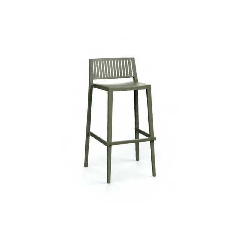 Taburete de interior en polipropileno, disponible en varios colores