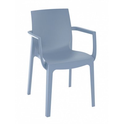 Sillon en polipropileno y fibra de vidrio, disponible en varios colores