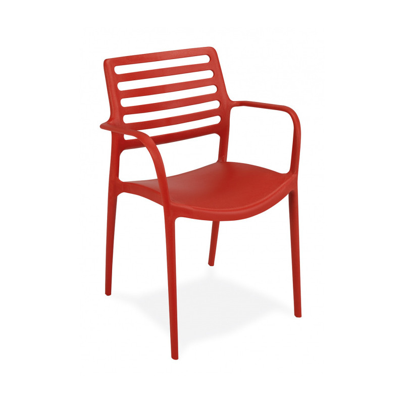 Sillon en polipropileno y fibra de vidrio, disponible en varios colores