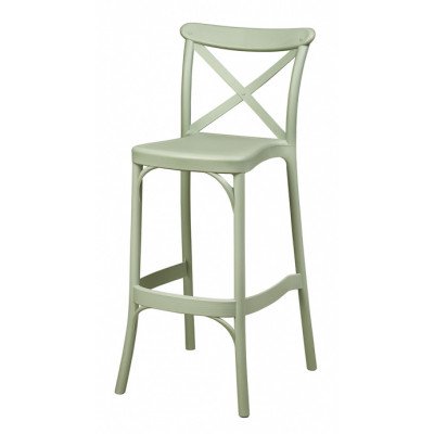 Taburete de interior en polipropileno, disponible en varios colores